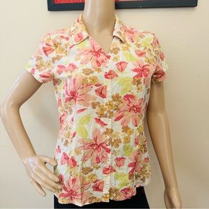 Tommy Bahama Pink Hawaiian Shirt Sz S